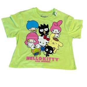 Sanrio hello kitty cute lime crop top small nwt